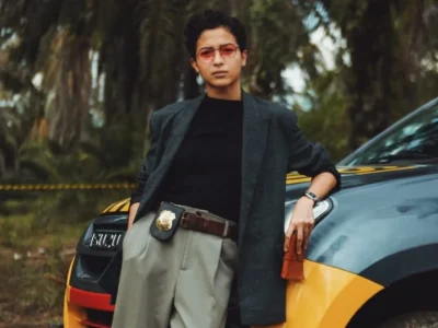 Putri Marino dengan rambut pendeknya di film terbarunya 'Kabut Berduri'. (Foto: Instagram/putrimarino)
