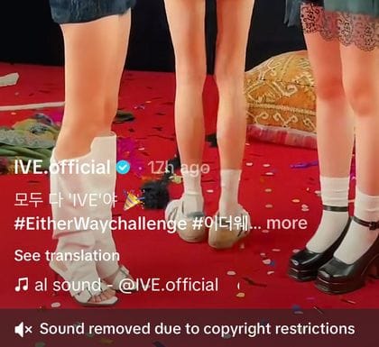 Lagu IVE yang sempat kena pelanggaran hak cipta di TikTok. Foto: Dok. Koreaboo