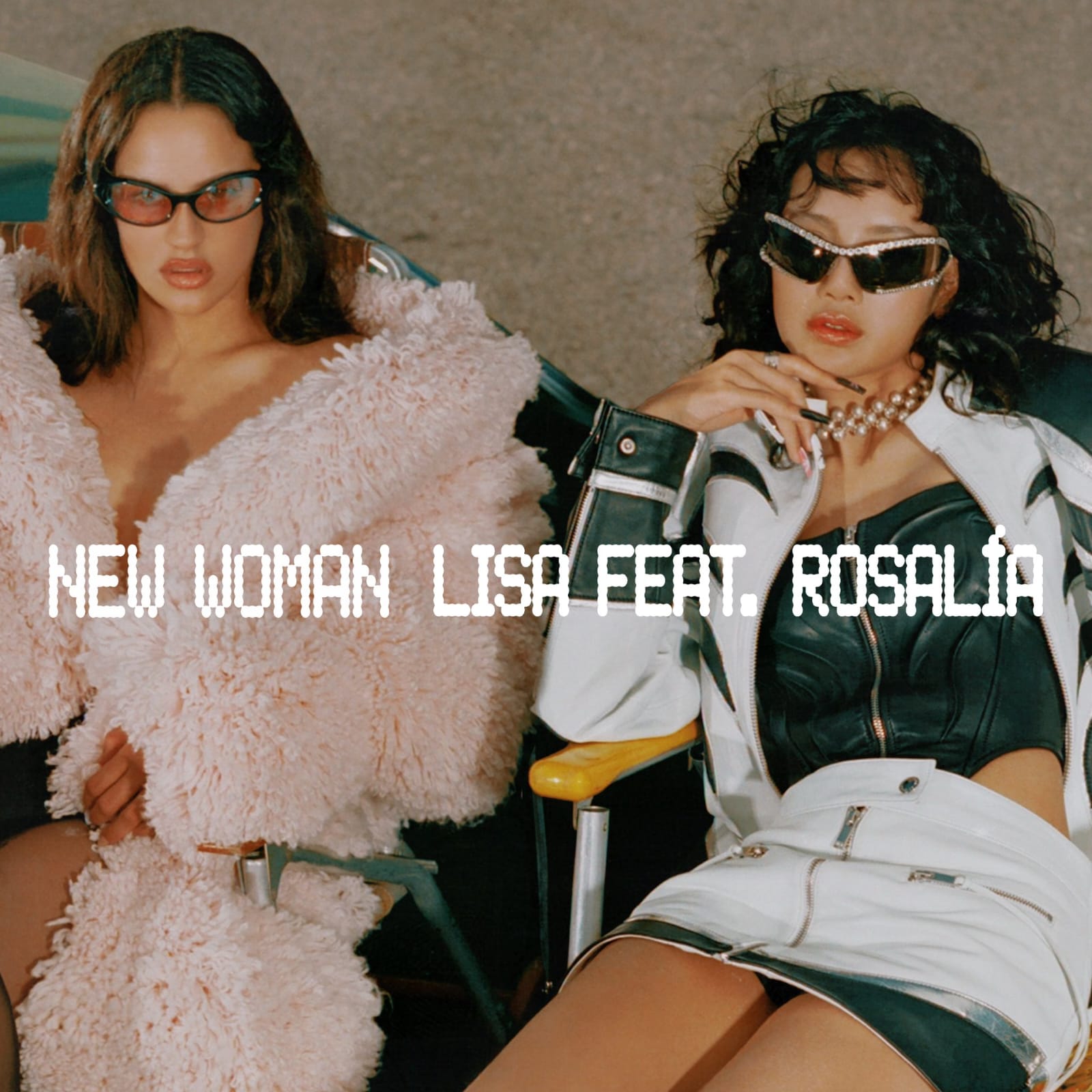 Poster lagu 'New Woman', duet Lisa BLACKPINK bareng Rosalia. Foto: Dok. X@wearelloud
