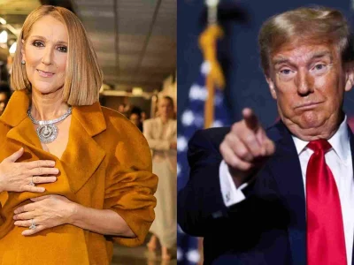 Céline Dion marah besar setelah lagunya dipakai dalam kampanye Trump tanpa persetujuan. (Foto: Neilson Barnard/Getty Images, REUTERS/Sam Wolfe)