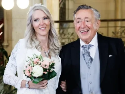 Richard Lugner saat menikah dengan istri ke-6, Simone Reilander. Foto: Dok. Shutterstock