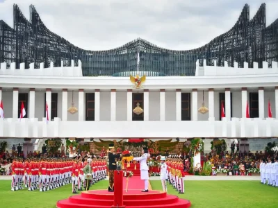 HUT RI ke-79: Upacara kemerdekaan perdana di Ibu Kota Nusantara (IKN). (Foto: Instagram/jokowi)