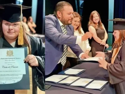 Ana Victoria de Santiago, wanita Down Syndrome pertama meraih gelar Sarjana Hukum. (Foto: Dok. Net)