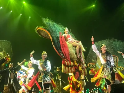 Salah satu pertunjukan di pagelaran Sabang Merauke 2024. (Foto: Naomi/Nyata)