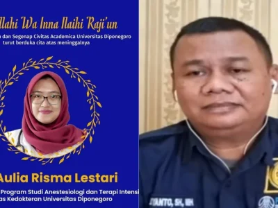 Susyanto, kuasa hukum keluarga menampik kabar dokter PPDS Undip meninggal karena bunuh diri. Foto: Dok. Kolase Instagram @undip.official, YouTube tvOneNews