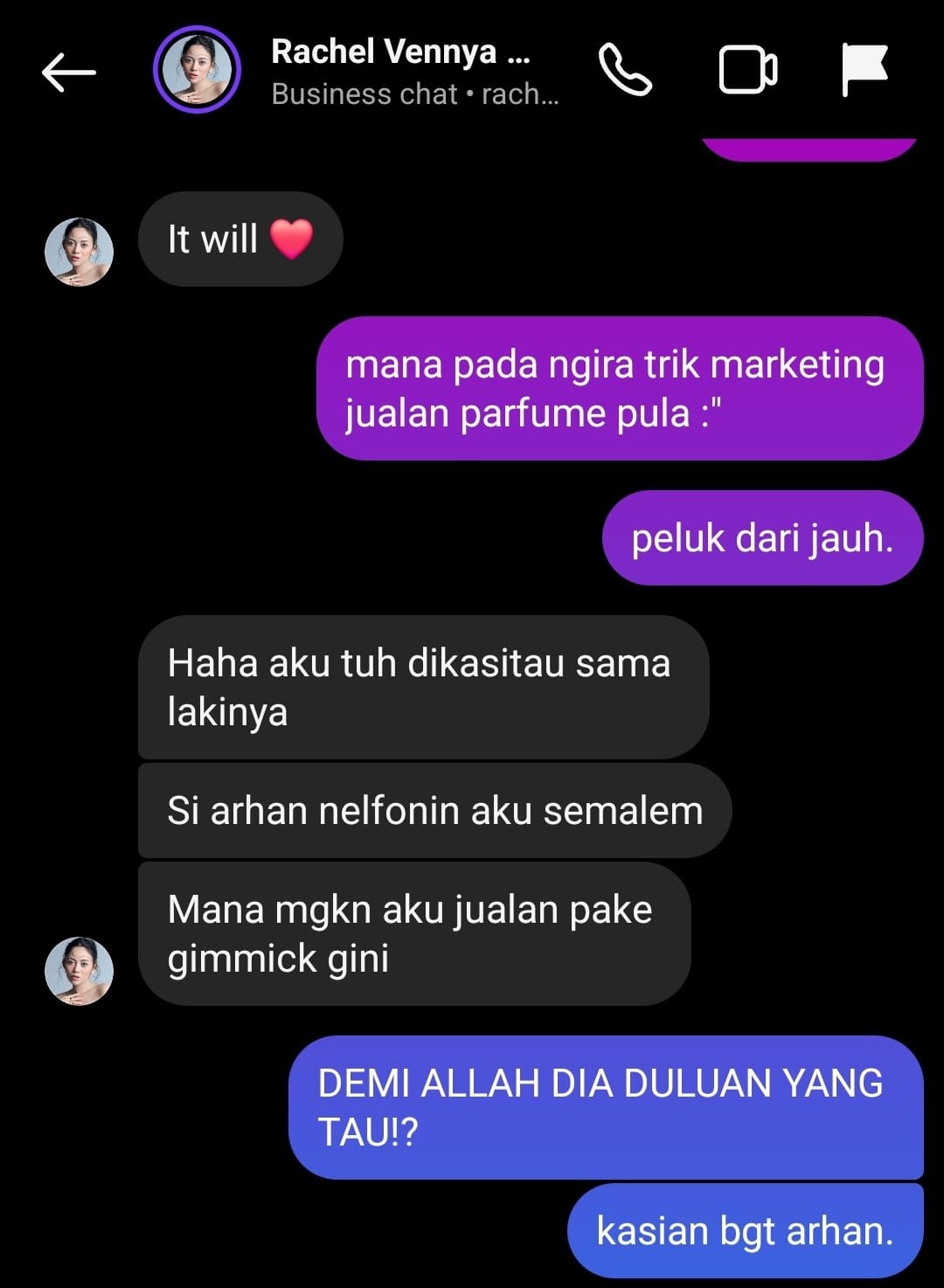 Percakapan netizen dengan Rachel Vennya soal kabar perselingkuhan. Foto: Dok. X @IndoPopBase