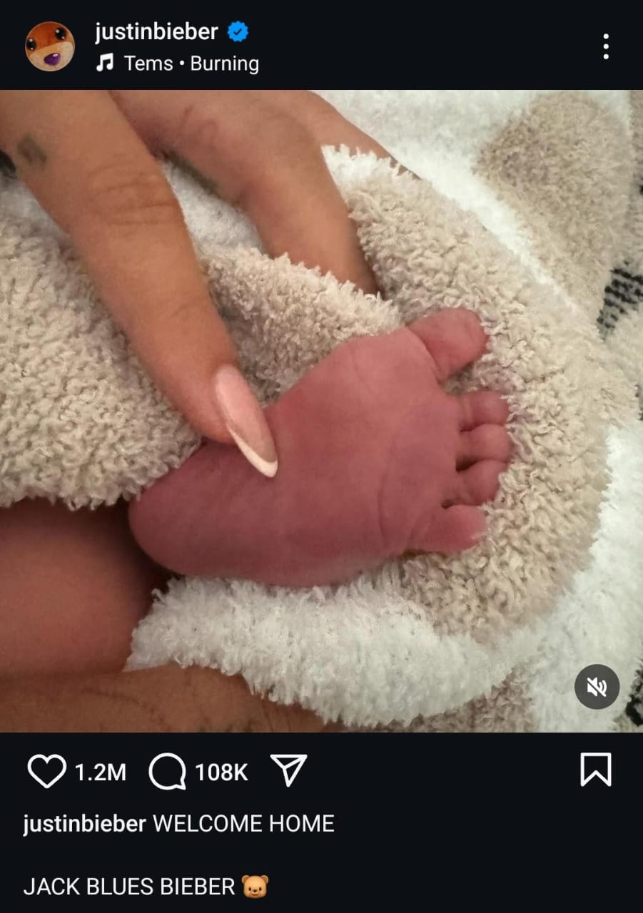 Justin umumkan kelahiran anak pertama. Foto: Dok. Instagram @justinbieber