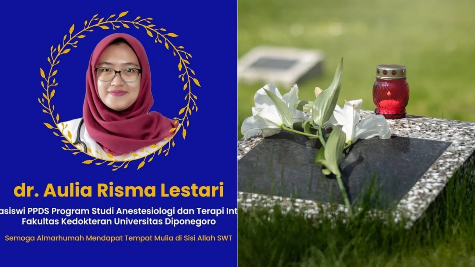 Ayah Almarhumah Dokter Aulia dari PPDS Undip Meninggal Dunia