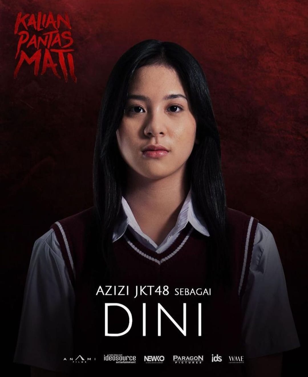 Zee berperan dalam film horor 'Kalian Pantas Mati'. Foto: Dok. Instagram @jkt48.zee