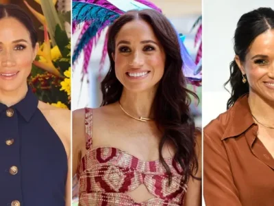 Gaya Elegan Meghan Markle saat Kunjungi Kolombia. (Foto: Getty Images)
