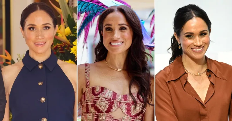 Gaya Elegan Meghan Markle saat Kunjungi Kolombia