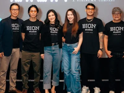 Happy Asmara dan Gilga Sahid mulai debut akting bareng di film 'Ambyar Mak Byar' yang diproduksi oleh Bion Studios. (Foto: Agnes/Nyata)
