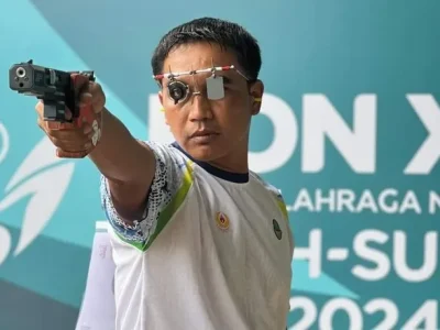 Cabor menembak di PON Aceh 2024. (Foto: X/Puspen_TNI)