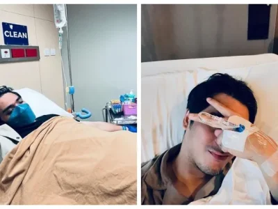 Ricky Harun harus dirawat di Rumah Sakit karena menderita radang sinus. Foto : Instagram/rickyharun
