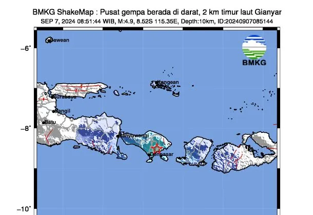 Bali Diguncang Gempa, Terasa hingga Lombok