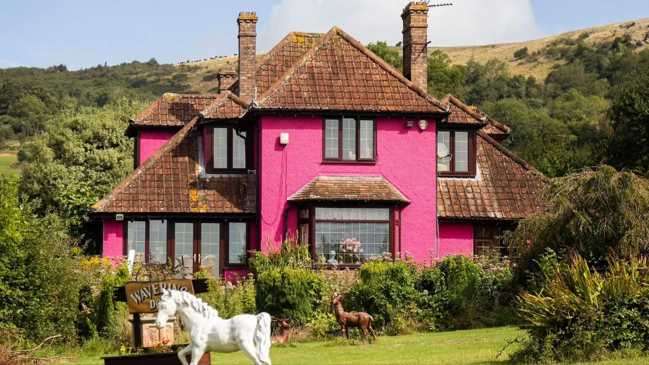 Cat Rumah Pink Mencolok, Pria di Inggris Diprotes Warga