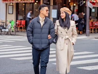 PAKAI PRIVATE JET: Kaesang Pangarep dan Erina Gudono saat di AS. (Foto: Instagram/kaesangp)