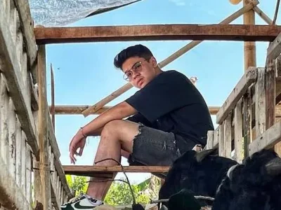 Baim Cilik menjalani bisnis kambing dan parfum. Foto : Instagram/baimalkatiri