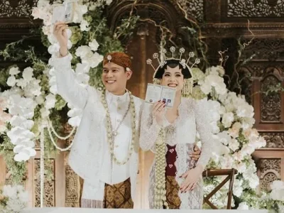 Nino RAN menikah dengan Dhabitannisa Auni. (Foto: Instagram/thebridestory)