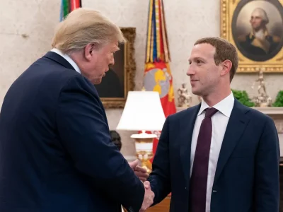Donald Trump saat bertemu Mark Zuckerberg di Gedung Putih. Foto: Dok. Facebook Donald J.Trump