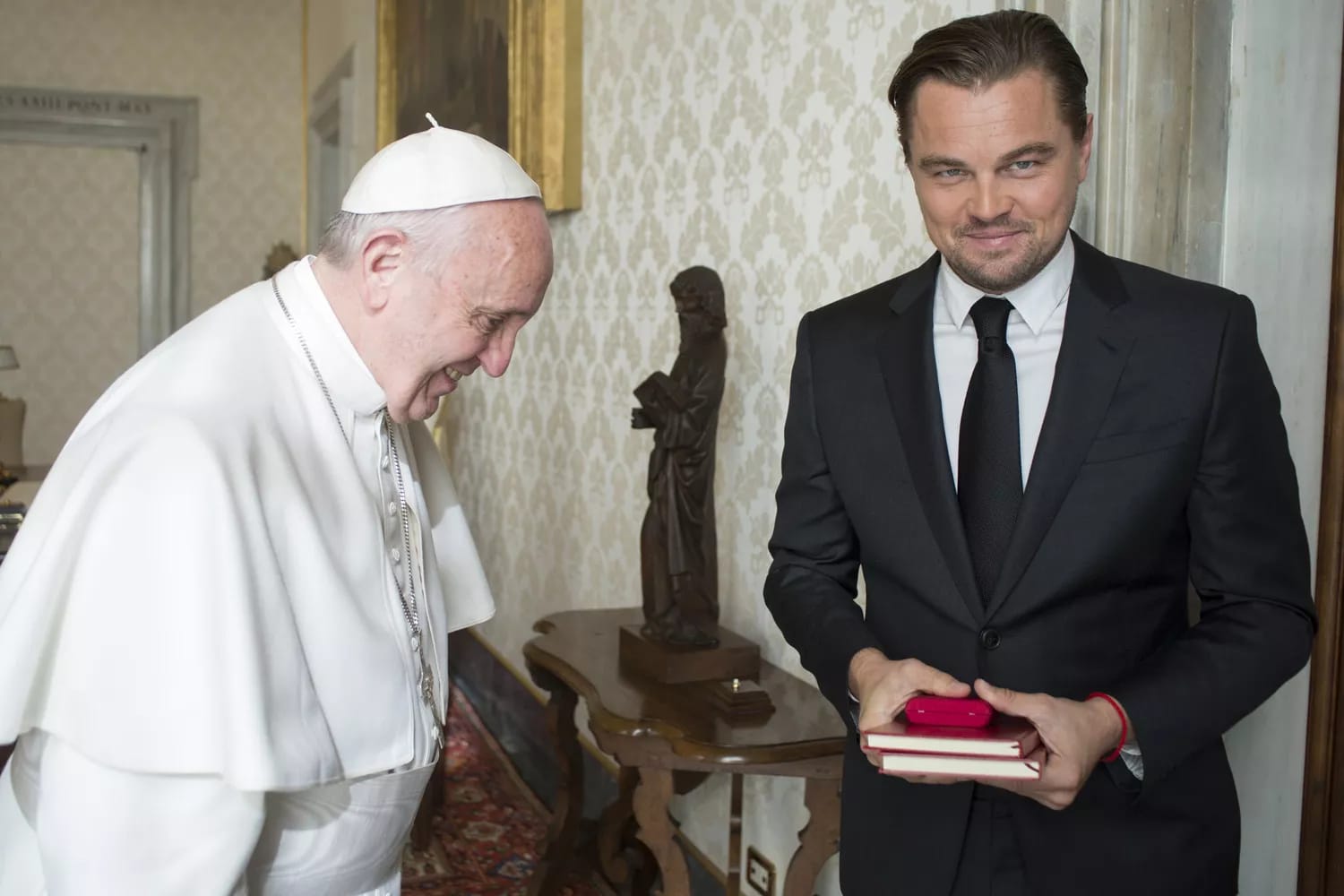 Leonardo DiCaprio. Foto: Dok. L'osservatore Romano/Pool Photo via AP
