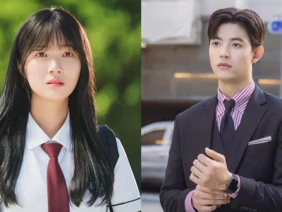 Kim Hye Yoon dan Park Solomon. Foto: Dok. Kolase Instagram @bigsmile_ent, @tvn_drama