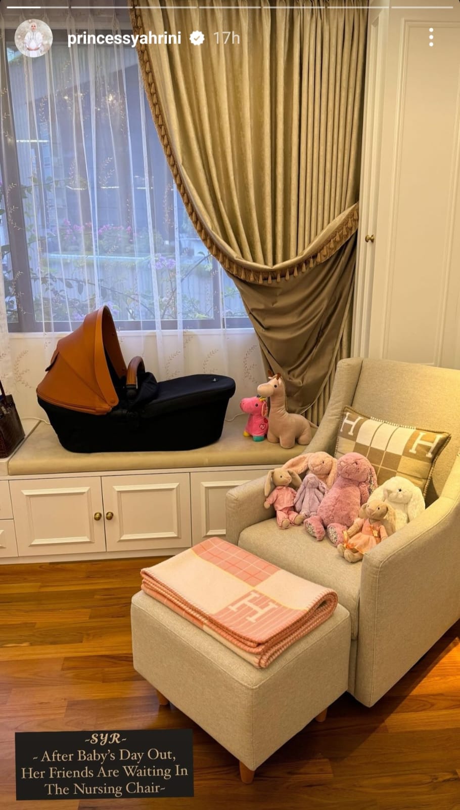 Tempat Syahrini menyusui. Foto: Dok. Instagram @princessyahrini