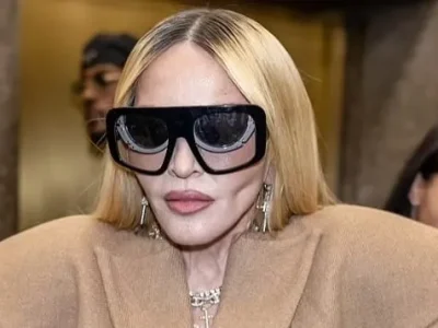 Madonna saat menghadiri acara NYFW 2024. Foto: Dok. GC Images via Daily Mail