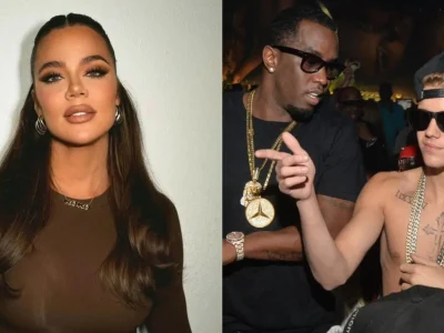 Khloe Kardashian dan Justin Bieber hadiri pesta Sean 'Diddy' Combs. Foto: Dok. Instagram @khloekardashian, FilmMagic via NY Post