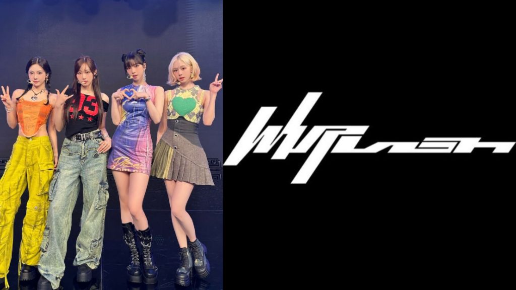 Aespa dan foto judul album mini baru 'Whiplash' (Foto: Instagram/aespa_official)