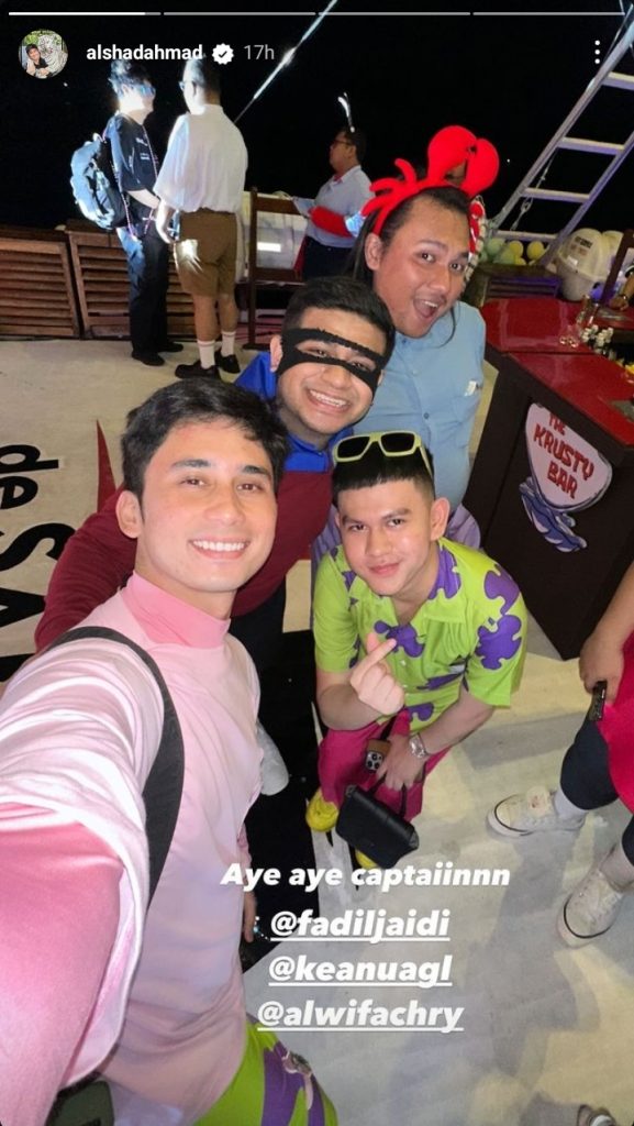Unggahan Instagram story Alshad Ahmad saat menghadiri ultah Tiara Andini (Foto: Instagram/alshadahmad)