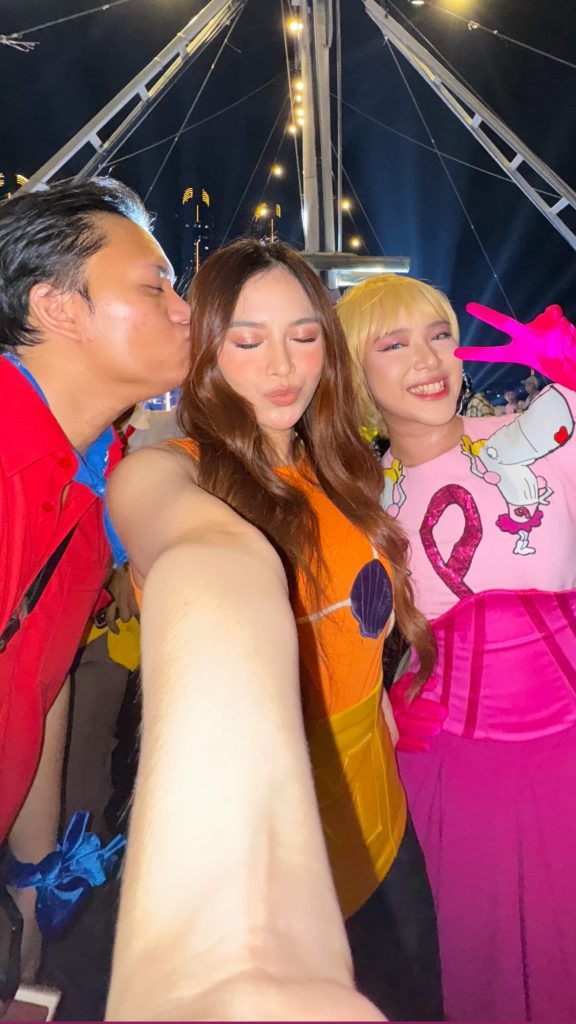 Potret Mahalini dan Rizky Febian yang hadir di ultah Tiara Andini (Foto: Instagram/mahaliniraharja)