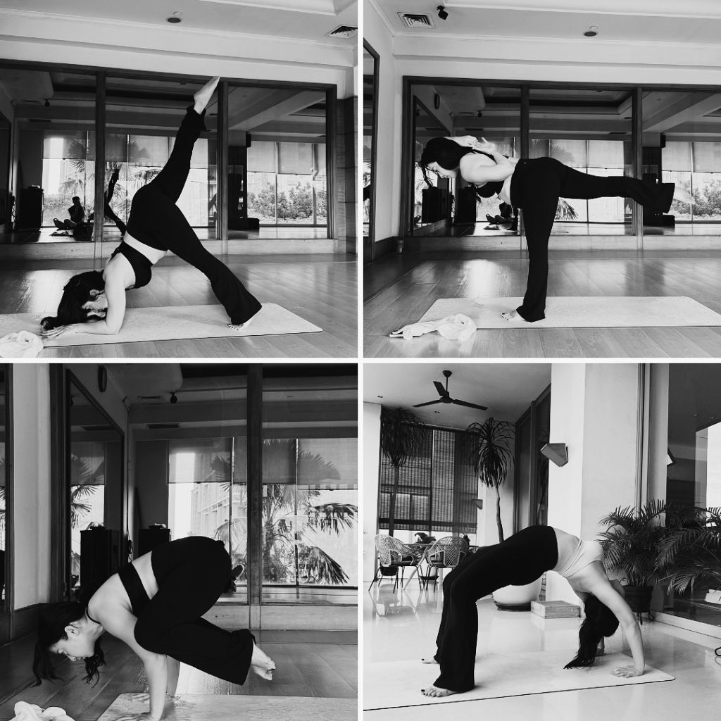 Nikita Willy melakukan gerakan olahraga yoga (Foto: Instagram/nikitawillyofficial94)
