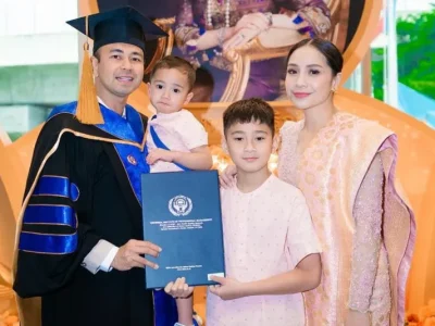 Raffi Ahmad saat menerima Gelar Kehormatan di UIPM Thailand (Foto: Instagram/raffinagita1717)