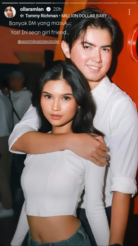 Sean Alexander dengan pacarnya (Foto: Instagram/ollaramlan)