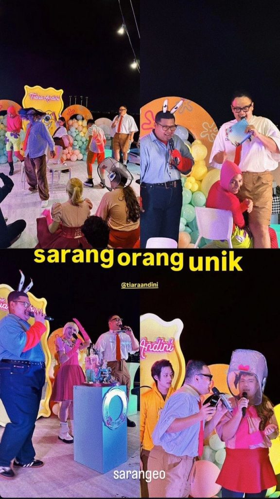 Keseruan acara di pesta ulang tahun Tiara Andini (Foto: Instagram/rezachandika)
