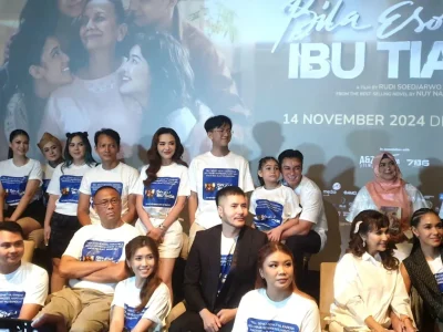 Press conference film terbaru 'Bila Esok Ibu Tiada'. (Foto: Agnes/Nyata)