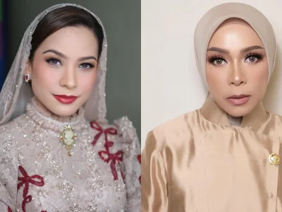 Gaya busana para artis saat pelantikan anggota DPR 2024-2029. Foto: Dok. Kolase Instagram @rachelmaryams, @melly_goeslaw