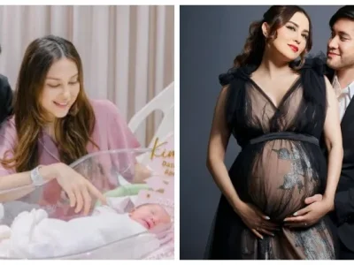 Anak Kevin Aprilio dan Vicy Melanie lahir. Foto : Instagram/ vicymelanie