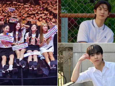 EXID dan dua member EXO, Chen dan Xiumin. (Foto: Kolase/Instagram/EXIDofficial/e_xio_o/exo_xy)