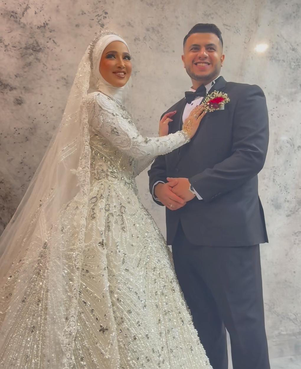 Kakak Fadil Jaidi, Yislam menikah dengan Miskah. (Foto: Instagram Story/Fadil)