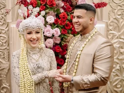 Kakak Fadil Jaidi, Yislam resmi menikah dengan Miskah Shafa. (Foto: Dok. Pri)