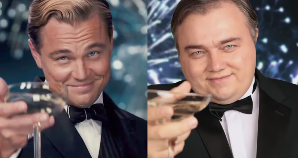 Roman Burtsev (kanan), kembaran tak sedarah Leonardo DiCaprio. (Foto: Instagram/roman_sdicaprio)