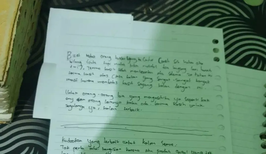 Isi Surat Mahasiswa Unnes yang Ditemukan Tewas Gantung Diri