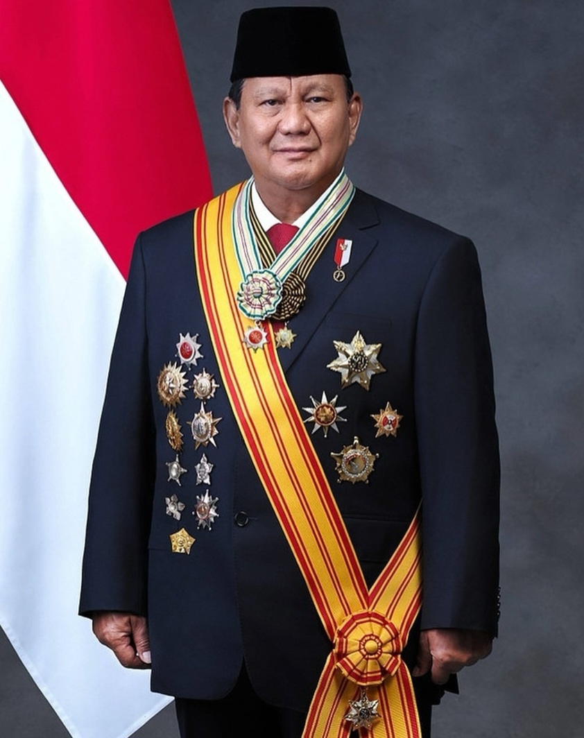 Foto resmi kenegaraan Prabowo Subianto. Foto: Dok. Instagram @folkative