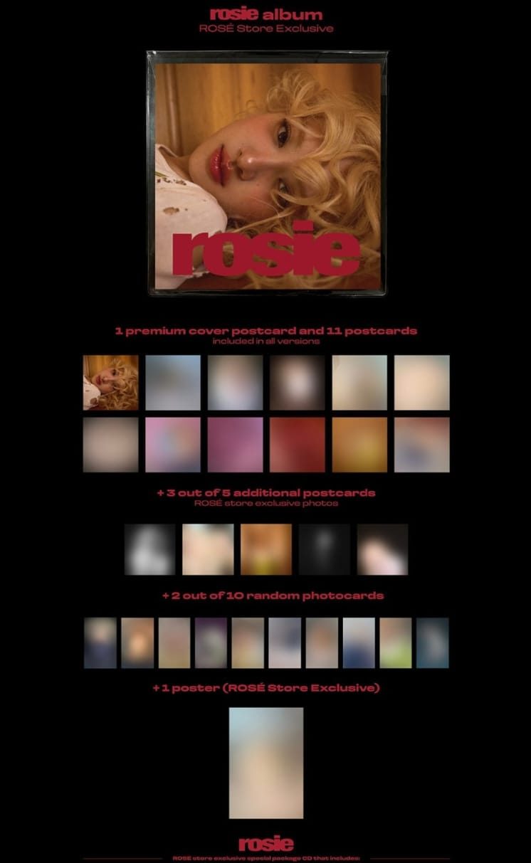 Merchandise paket album 'Rosie'. Foto: Dok. Instagram @rosesarerosie