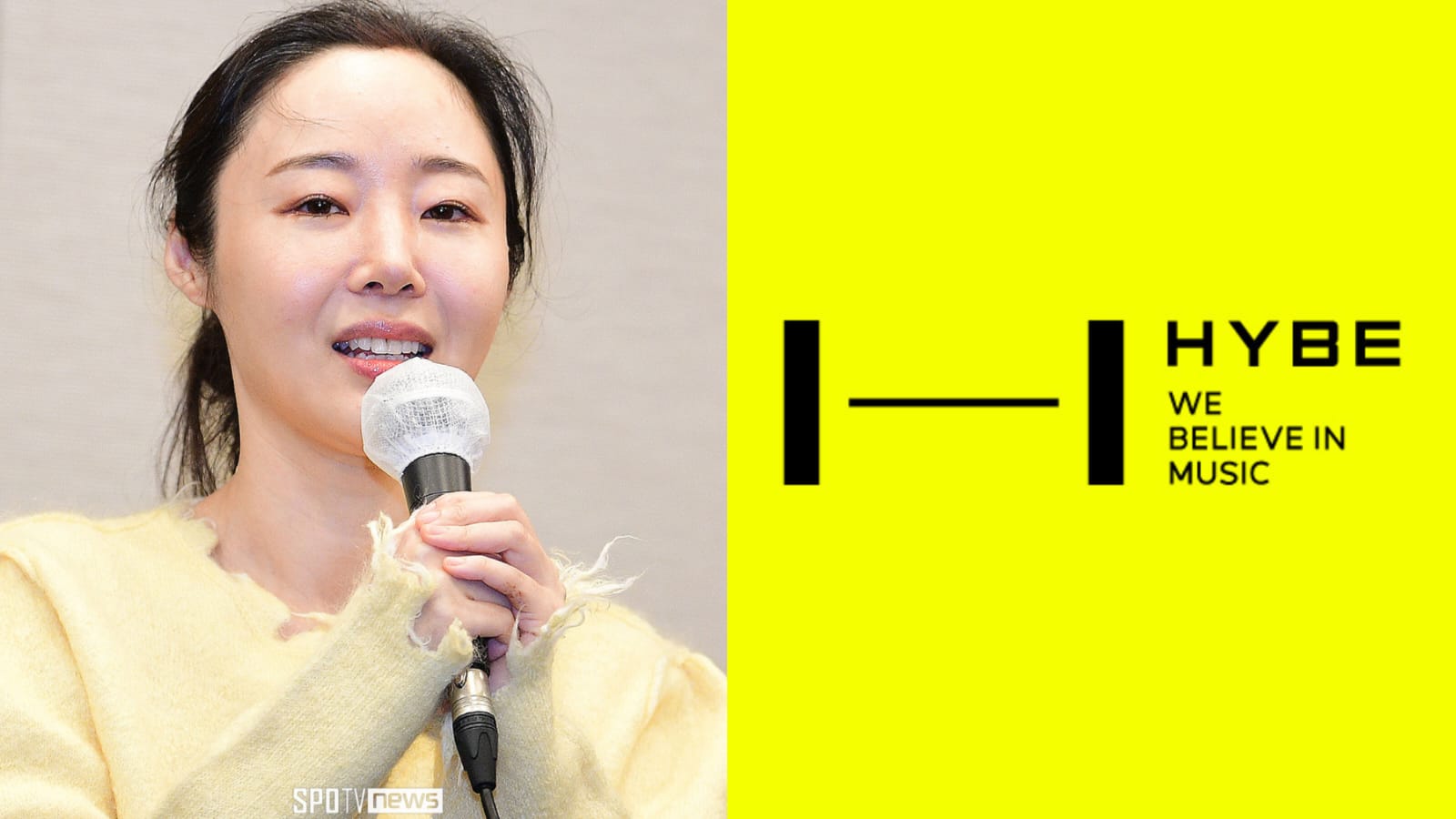 Min Hee Jin dan HYBE. Foto: Dok. Spotv News