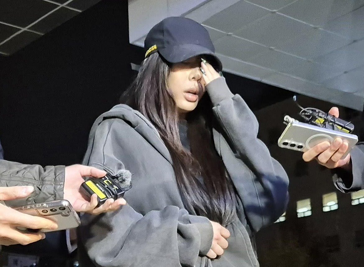 Jessi saat mendatangi kantor polisi. Foto: Dok. Yonhap News