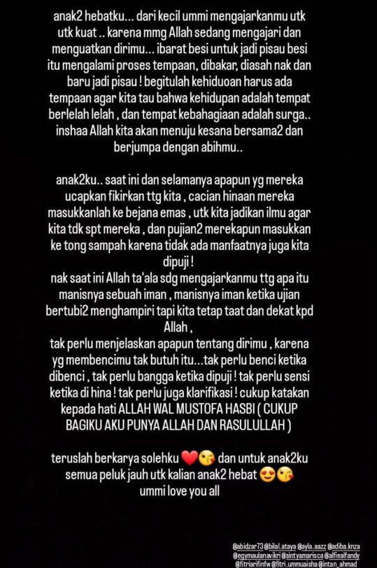 Unggahan lain dari Umi Pipik. Foto: Dok. Instagram @_ummi_pipik_