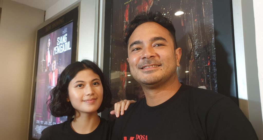Film 'Dosa Musyrik' Jadi Debut Marthino Lio Adu Akting Bareng Istri. (Foto: Agnes/Nyata)